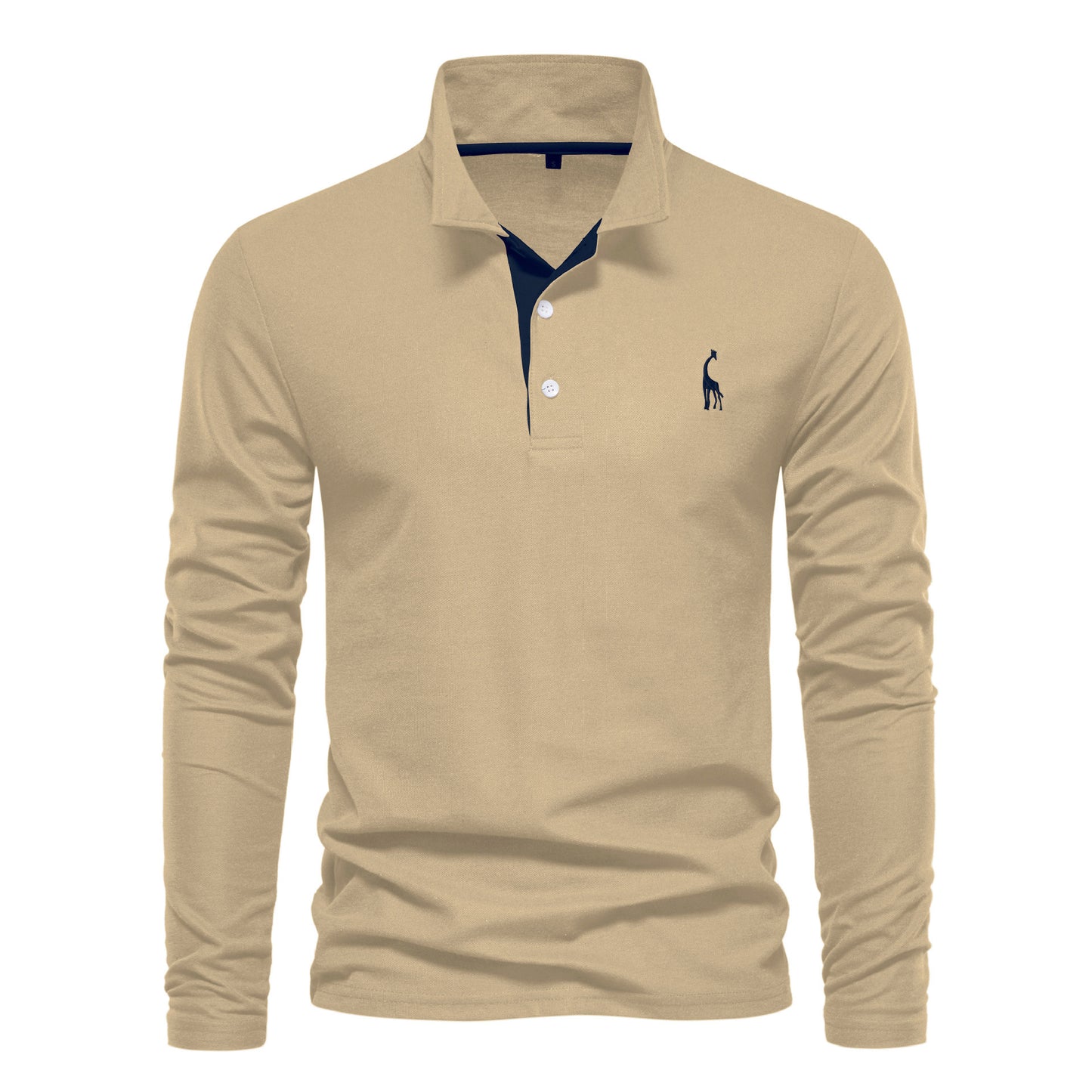 SEPPE | Heren Polo met Lange Mouwen – Katoenen Slim Fit