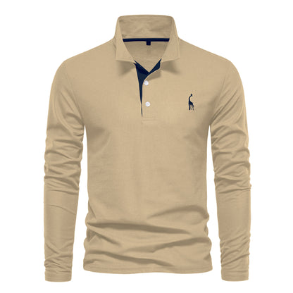 SEPPE | Heren Polo met Lange Mouwen – Katoenen Slim Fit
