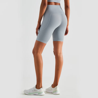 ROM | High Waist Sport Short Dames - Korte Legging met Zakken