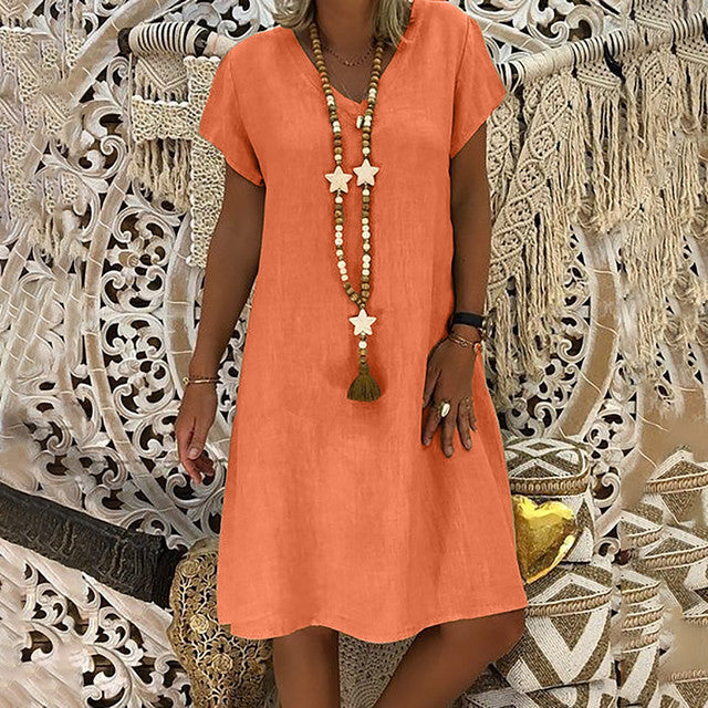 CATRIEN | Boho Zomerjurk – Licht, Los & Stralend ☀️