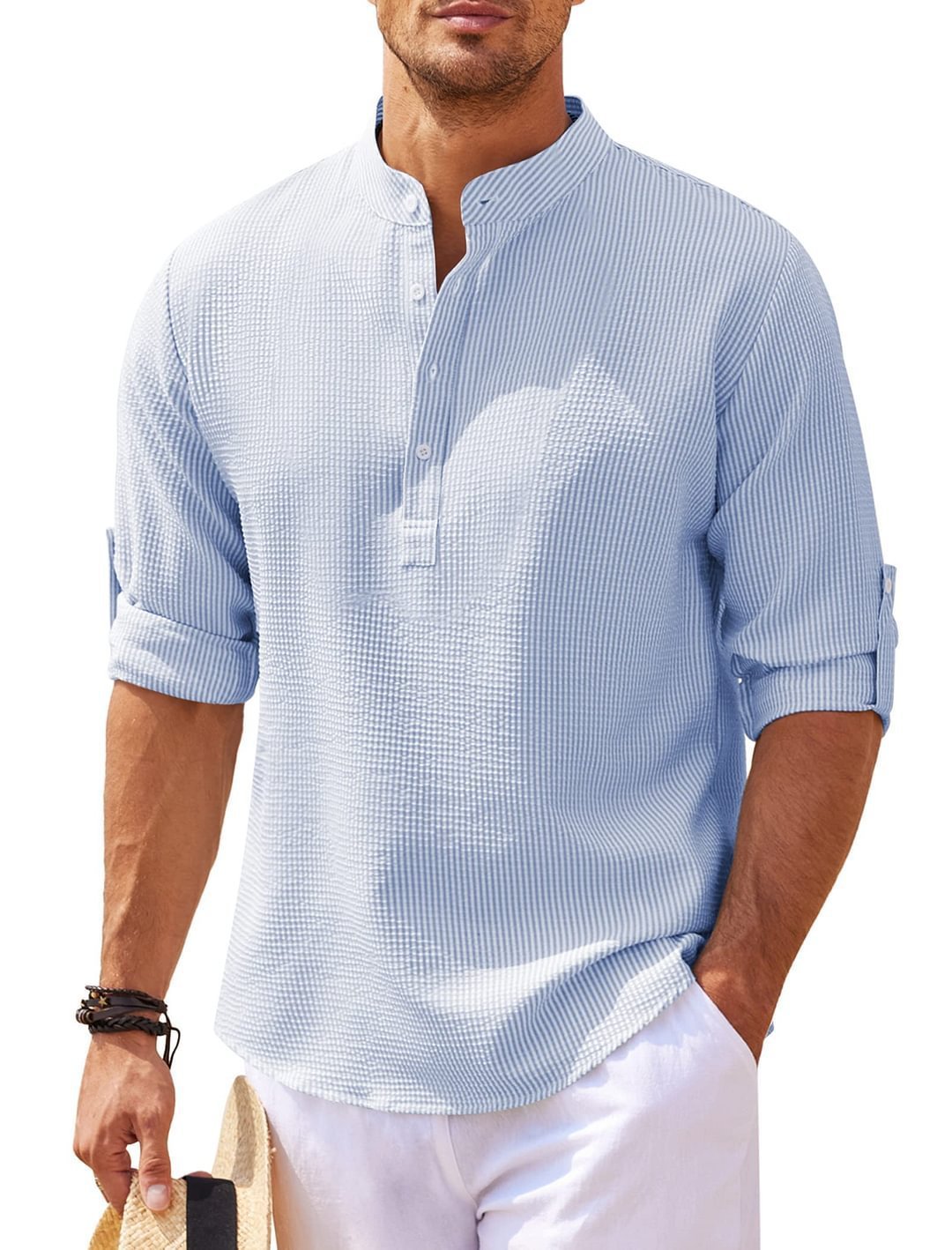 MAX | Casual Henley Shirt voor Mannen – Comfort en Stijl Gecombineerd!