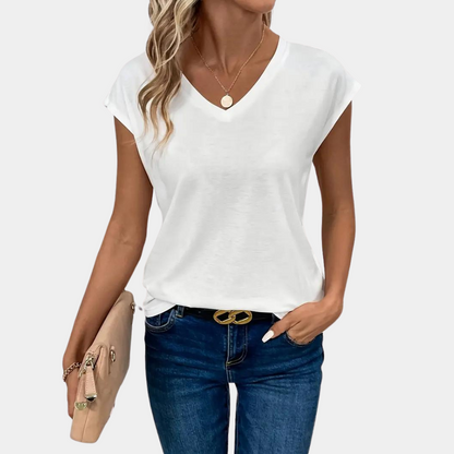 IRIS | Het Perfecte Casual T-Shirt met V-Hals voor Elke Gelegenheid