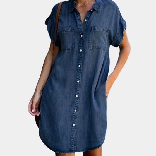 ANOUK | Denim Overhemdjurk – Casual & Comfortabel