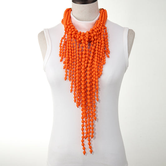 MARIELLE | Statement Kralenketting – Opvallende Watervalketting in Vrolijke Kleuren