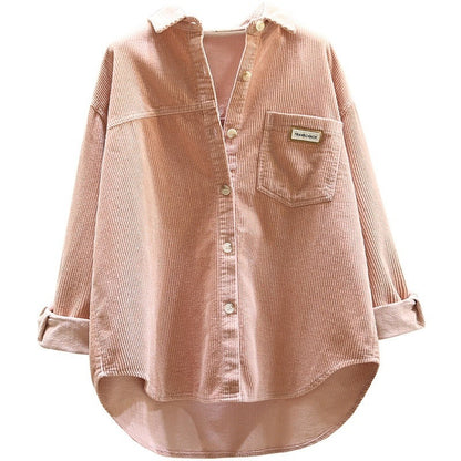 EVY | Trendy Corduroy Blouse Dames - Oversized Blouse