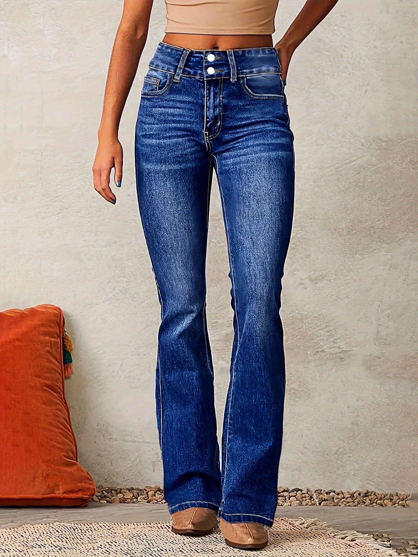 ALIX | High Waist Flared Jeans – Spijkerbroek met Uitslaande Pijpen
