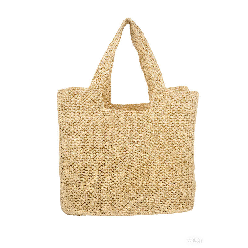 MARGRIET | Vakantie Stro Tote Bag – Gevlochten Commuter Bucket Tas