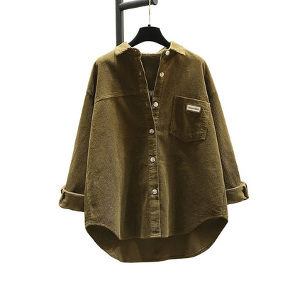 EVY | Trendy Corduroy Blouse Dames - Oversized Blouse