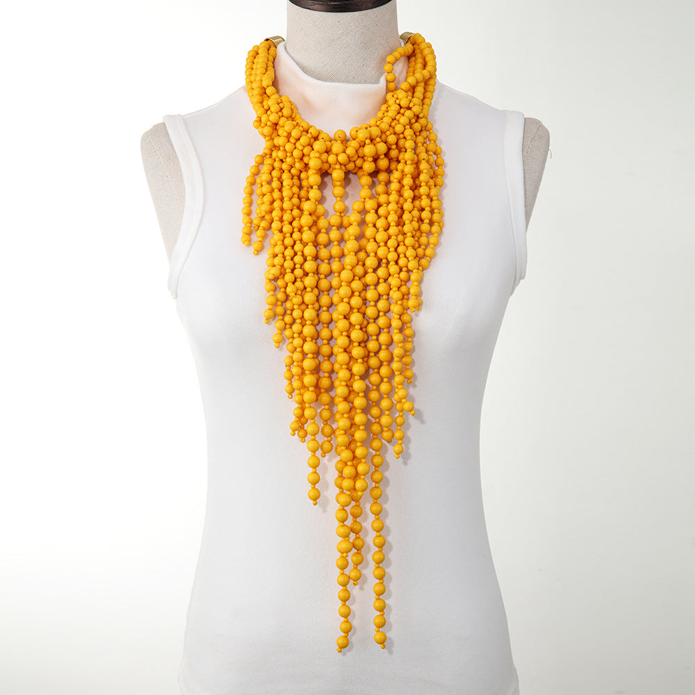 MARIELLE | Statement Kralenketting – Opvallende Watervalketting in Vrolijke Kleuren