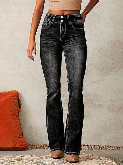 ALIX | High Waist Flared Jeans – Spijkerbroek met Uitslaande Pijpen