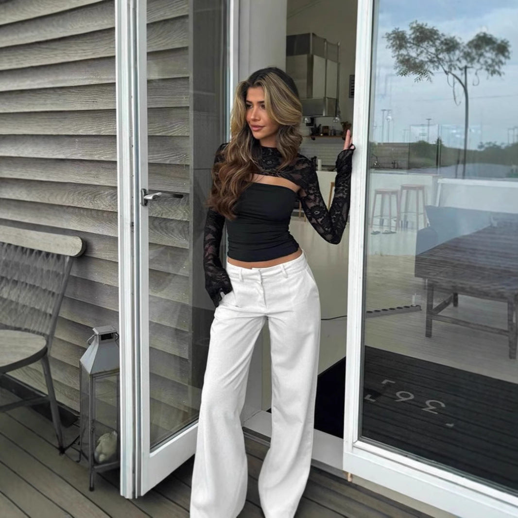 MILLIE | Kanten Top met Cut-Out – Elegant & Sexy voor Avondlooks