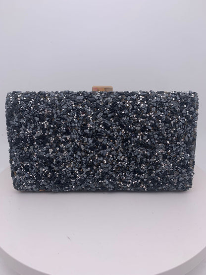 CASSY | Glinsterende Party Clutch – Luxe Handtas met Edelsteenlook