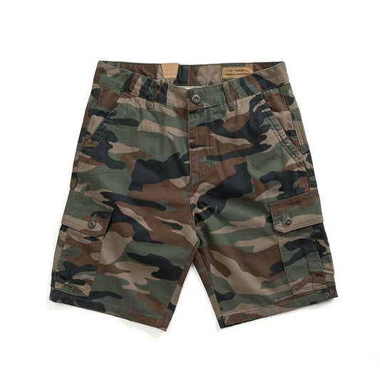 ROBBE | Camouflage Cargoshort Heren – Stoere Zomerbroek van Katoen