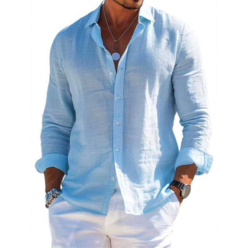 PETE | Heren Linnen-Look Overhemd – Ademend & Stijlvol tot 6XL