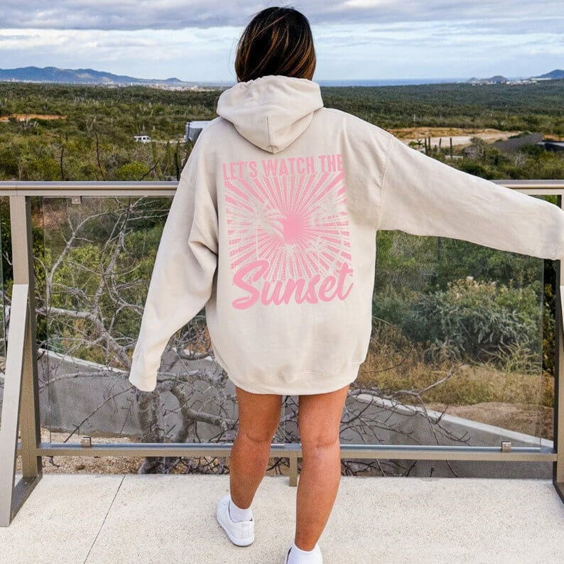 LIS | Zomer Hoodie Dames – “Happiness Comes in Waves” Surf Trui voor Frisse Avonden