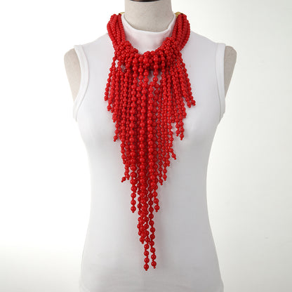 MARIELLE | Statement Kralenketting – Opvallende Watervalketting in Vrolijke Kleuren