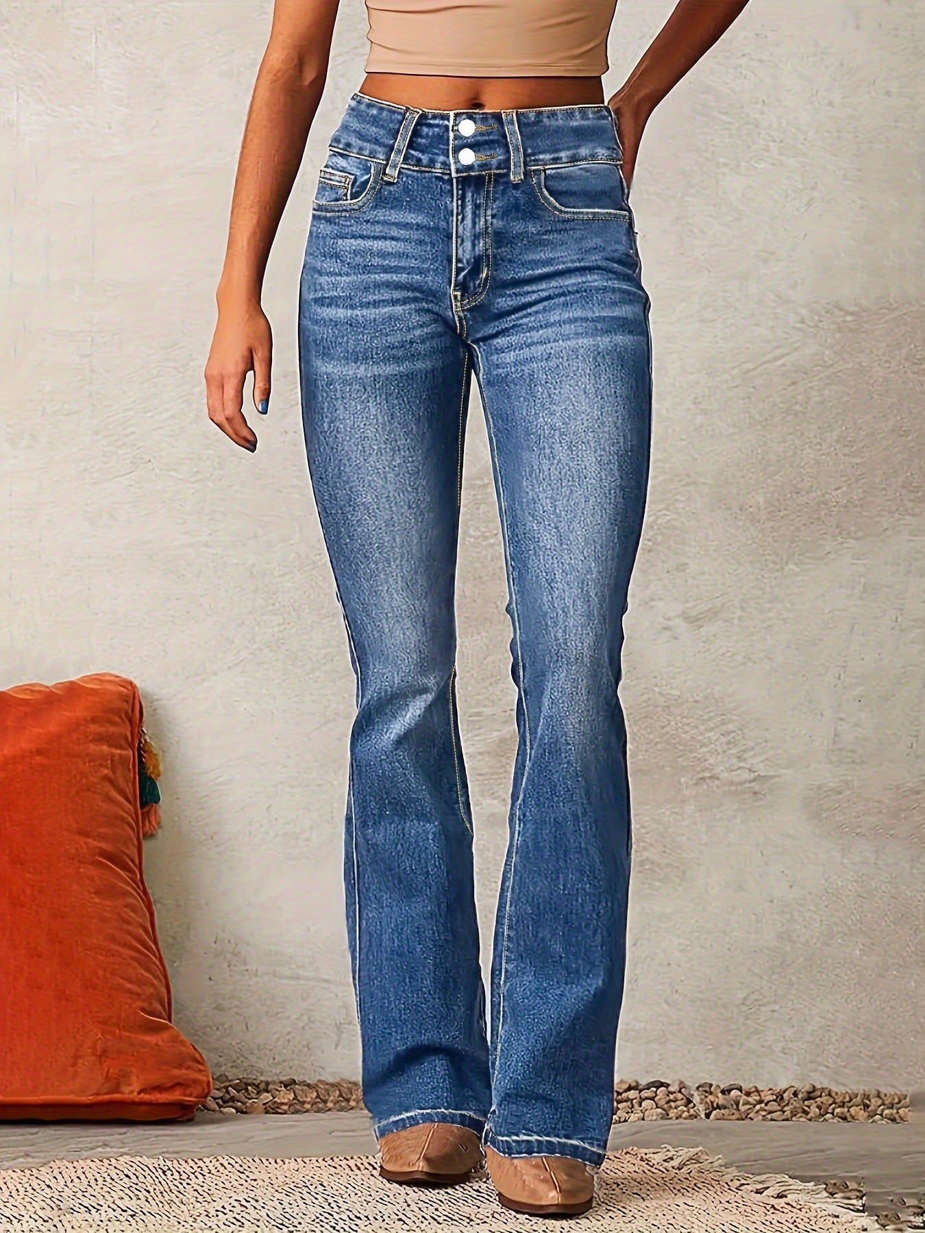 ALIX | High Waist Flared Jeans – Spijkerbroek met Uitslaande Pijpen
