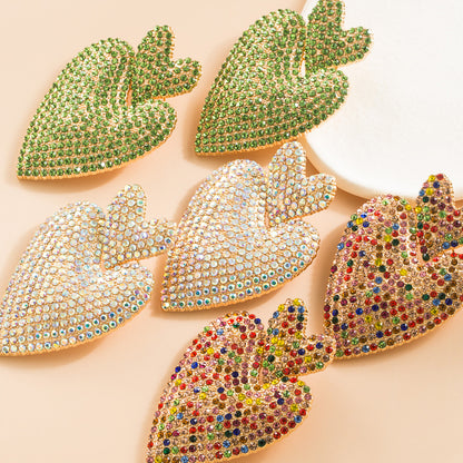 SERINE | Statement Strass Oorbellen in Hartvorm – Kleurrijk, Glamorous & Feestelijk