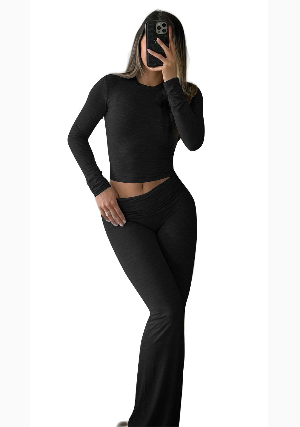 NIENKE | Loungewear Set met Flared Broek – Comfort & Stijl in één