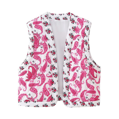 SUDE Boho | Chic Gilet – Geborduurd Bloemenvest