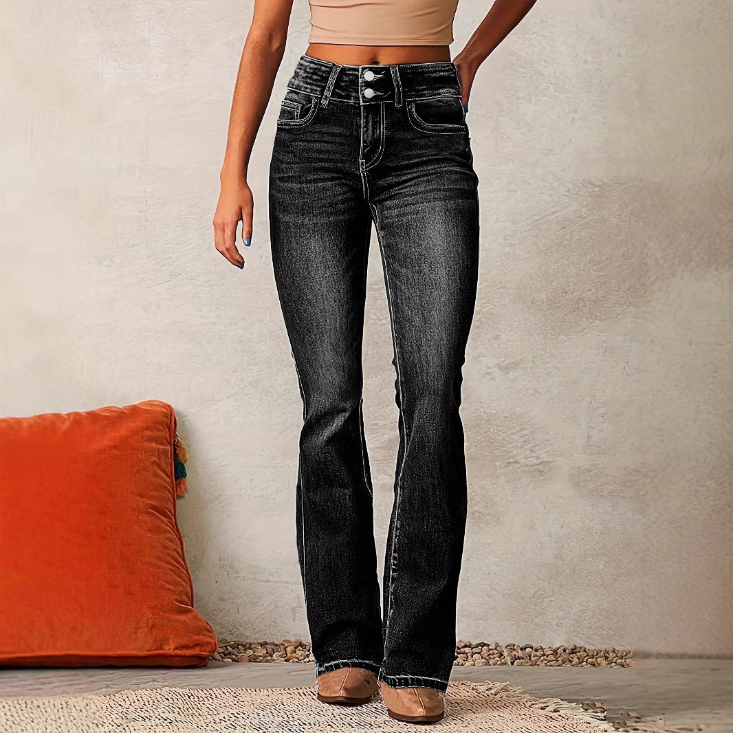 ALIX | High Waist Flared Jeans – Spijkerbroek met Uitslaande Pijpen