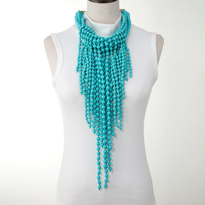 MARIELLE | Statement Kralenketting – Opvallende Watervalketting in Vrolijke Kleuren
