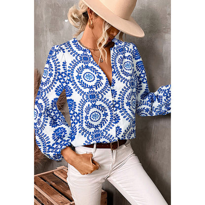 MAGALY | Boho Print Blouse – Stijlvolle Eyecatcher voor Elke Dag