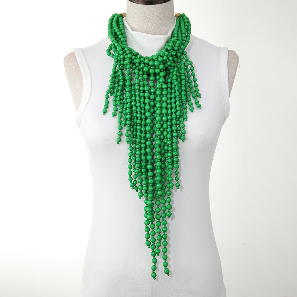 MARIELLE | Statement Kralenketting – Opvallende Watervalketting in Vrolijke Kleuren
