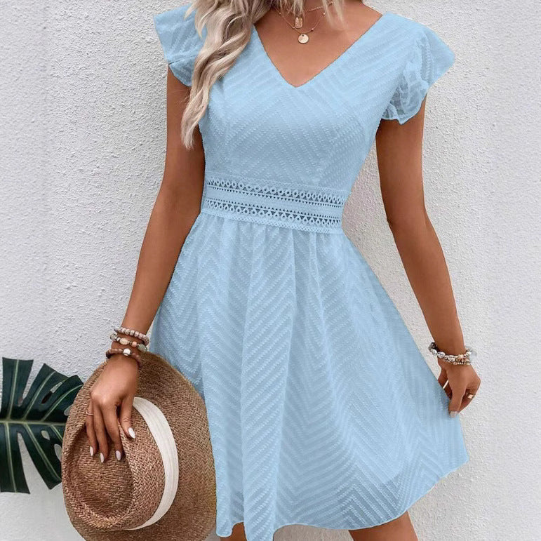 LYNA | Open Rug Zomerjurk met Strik – Speels & Elegant