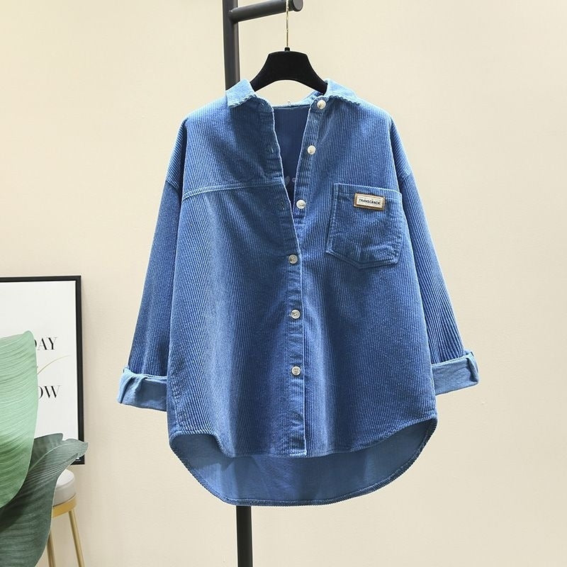 EVY | Trendy Corduroy Blouse Dames - Oversized Blouse