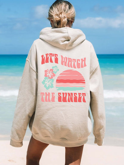 LIS | Zomer Hoodie Dames – “Happiness Comes in Waves” Surf Trui voor Frisse Avonden