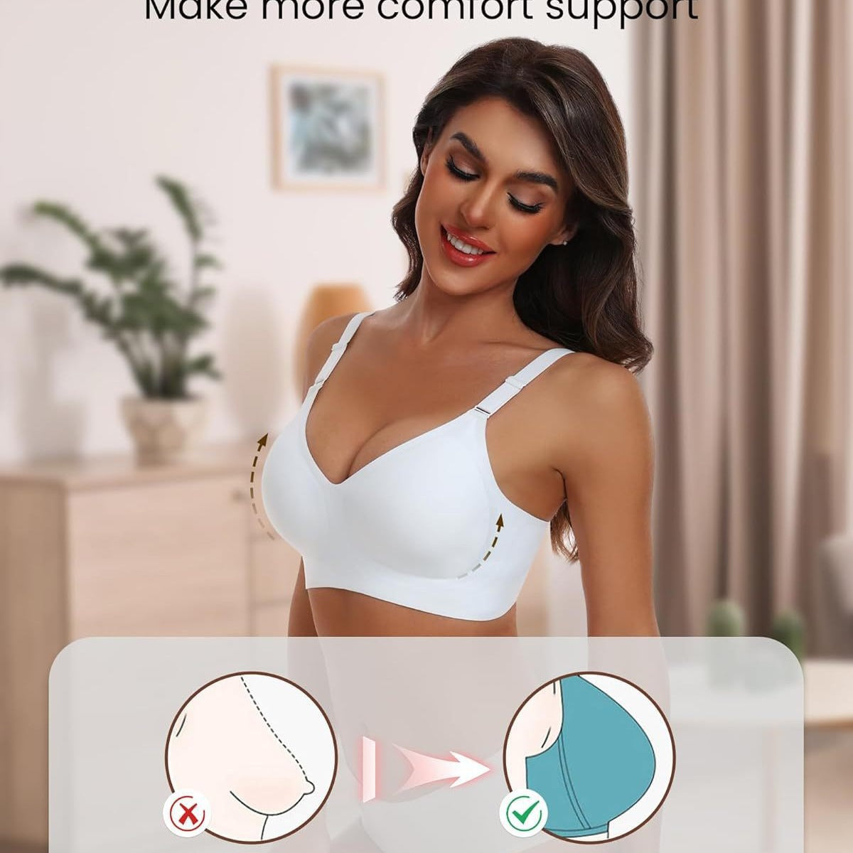 LOUCKA | Naadloze Comfort BH – Ultieme Ondersteuning zonder Beugel