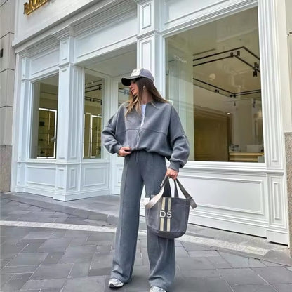 VICTORIA | Oversized Joggingpak Dames – Loungewear Set van Zacht Katoen