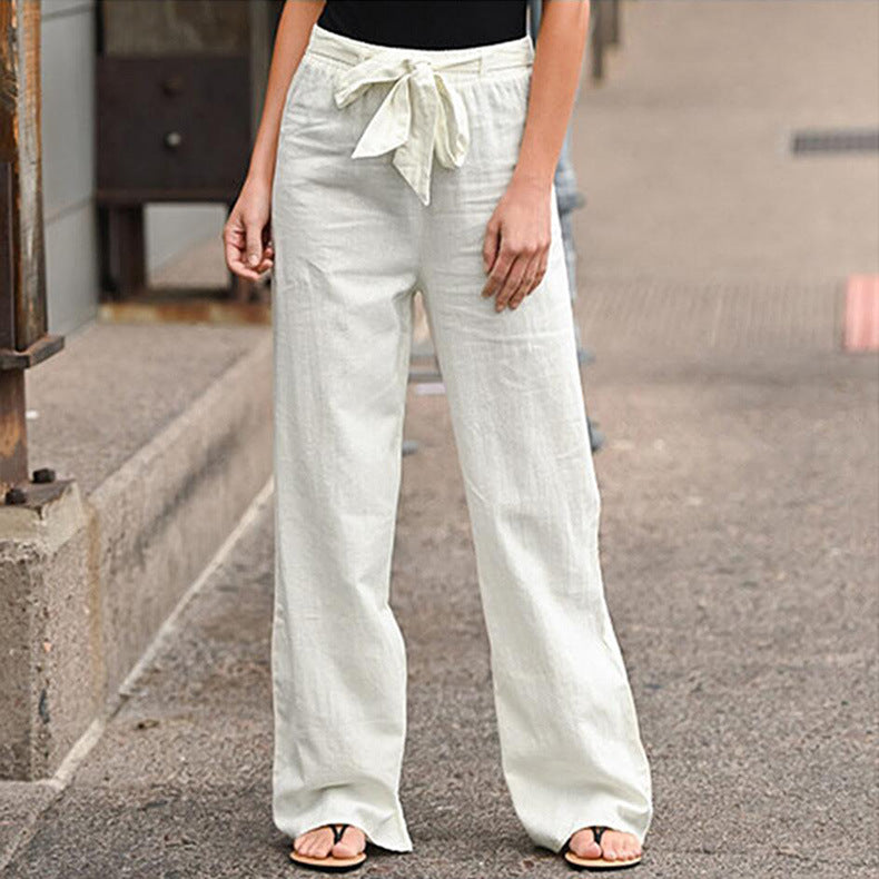 LANA | Linnen Look Broek – Luchtig & Stijlvol voor Zomer & Vrije Tijd