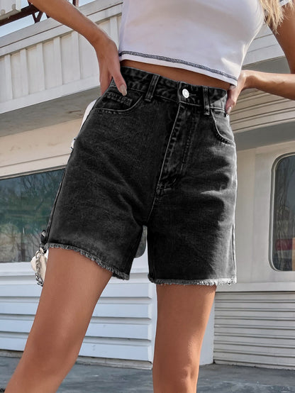 FATIMA | Rock jouw zomerse look met deze high waist denim short!