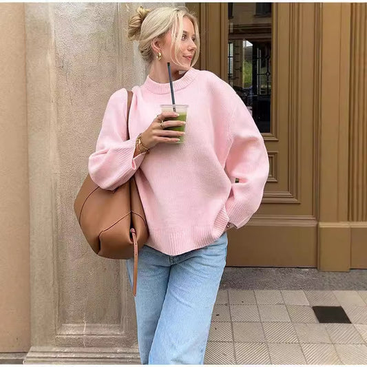MAR | Zachtroze Oversized Trui – Comfort & Stijl in Één