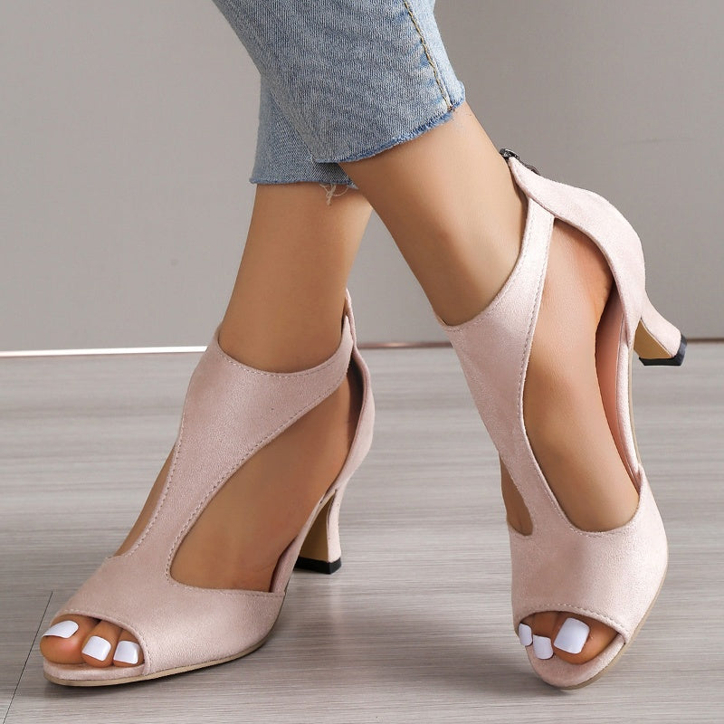 MARIELE | Open Cut-Out Hakken – Elegante Pumps met Uitsnijdingen
