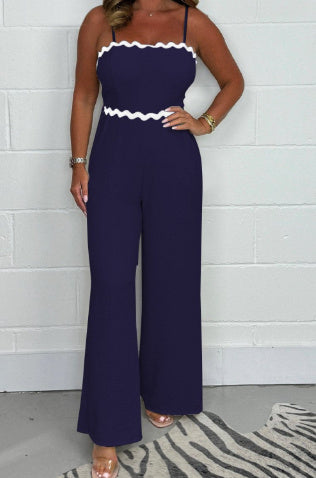 HELEEN | Strapless Jumpsuit met Golfrand – Elegant & Comfortabel