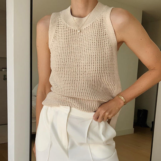 FROUKJE | Luchtige Gebreide Tanktop - Zomer Top Dames