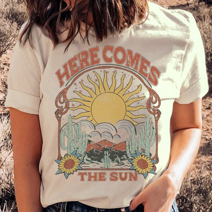 LAUREN | "Here Comes The Sun" T-shirt – Bring Sunshine Into Your Wardrobe!