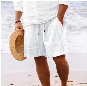 LEX | Linnen Heren Short – Zomershort met Elastische Taille