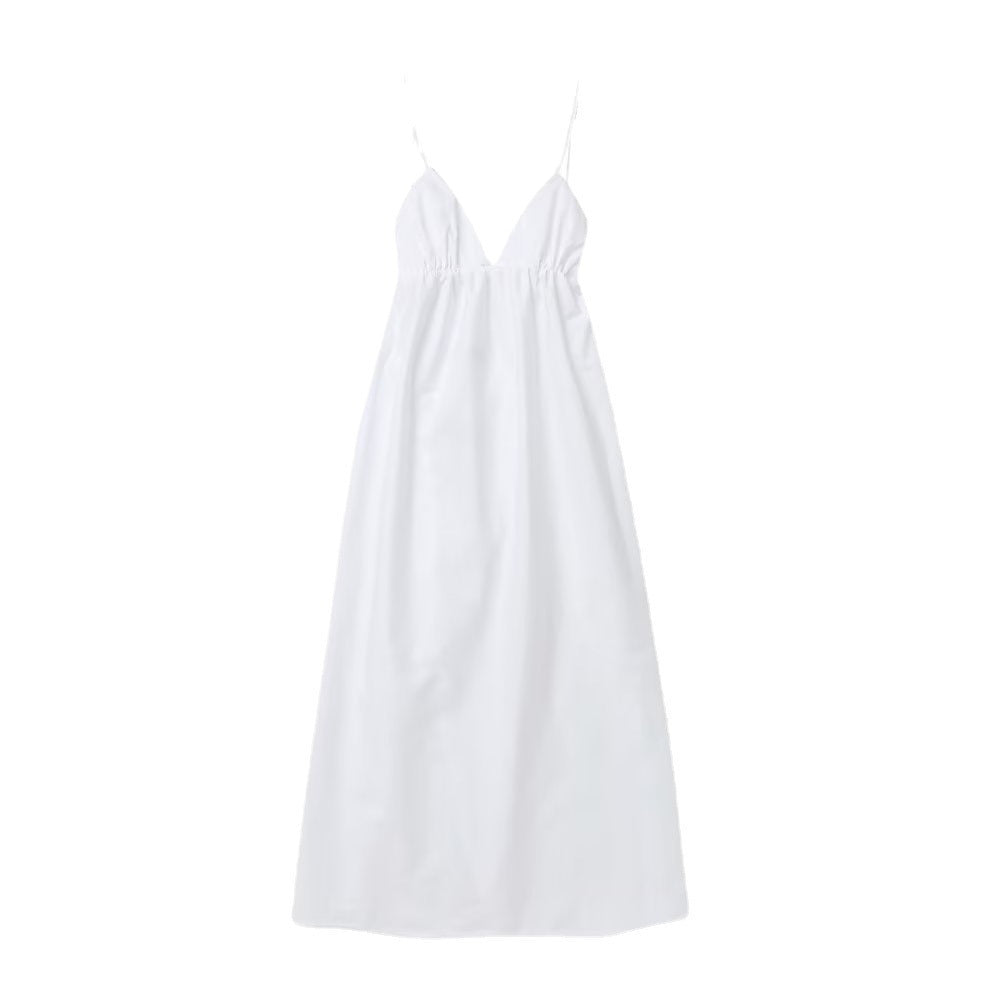 FLORA | Zomerse Maxi Jurk met Spaghettibandjes - Luchtige Katoenen Jurk Dames