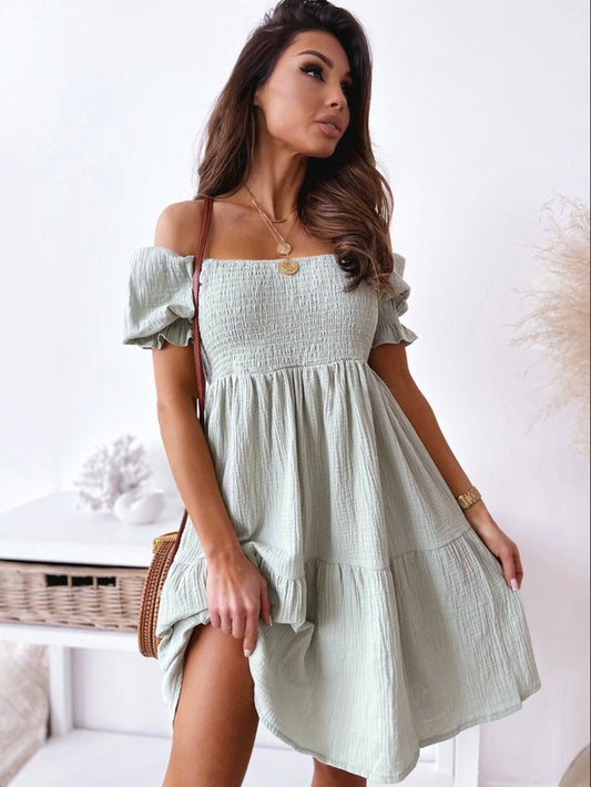 LIVI | Bohemian Summer Dress – Off-Shoulder Elegantie