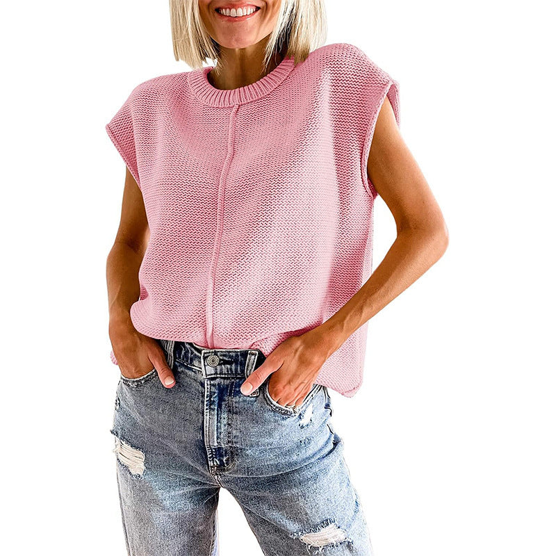 KEIRA | Mouwloze Gebreide Top – Casual Chic Look