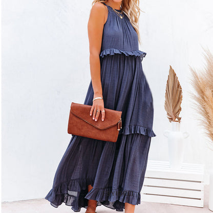 MARCELINE | Ruffle Maxi Jurk – Luchtige Zomerjurk met Volants