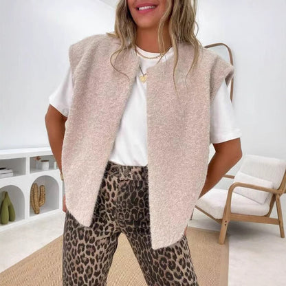 FAUSTINE | Zachte Damesgilet – Minimalistisch, Warm & Tijdloos