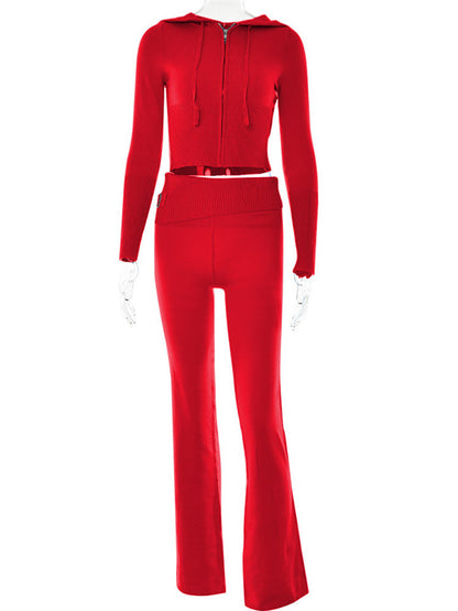 SIMONA | Gebreide Lounge Set Dames – Comfy Knit Two-Piece met Rits