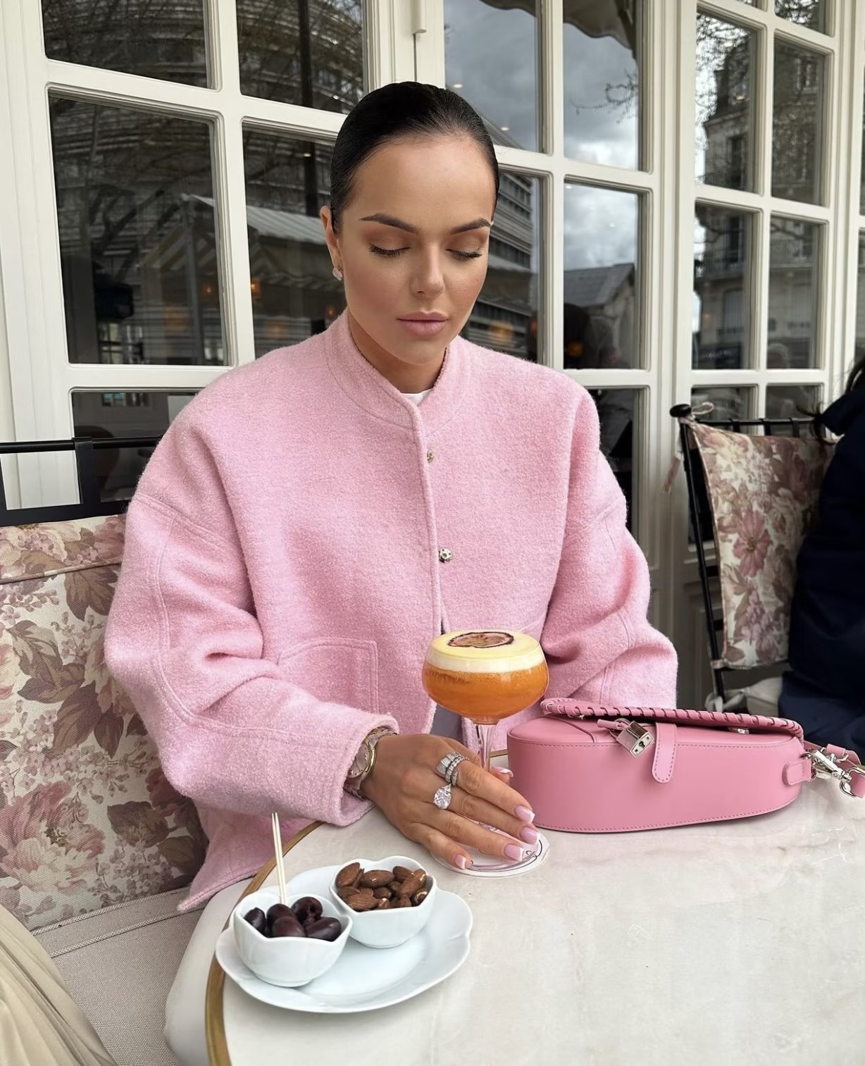 SOFIA | Oversized Damesjas – Trendy Bouclé Look voor Voorjaar & Winter