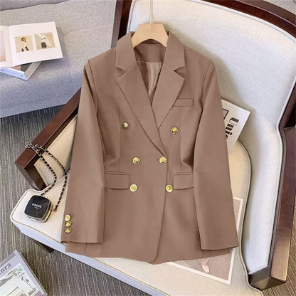 NOORE | Luxe Blazer met Goudkleurige Knopen – Tijdloze Klasse in Meerdere Kleuren
