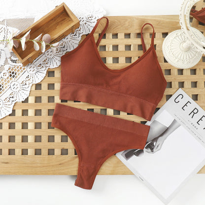 YOLANDA | Naadloze Lingerieset – Comfortabele Bralette & Slip